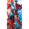 TELO MARE CAPTAIN AMERICA VS IRONMAN 70 x 140 cm