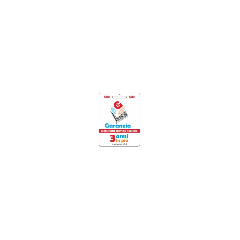 Garanzia 3 anni Extra (valore prodotto entro 500 euro)