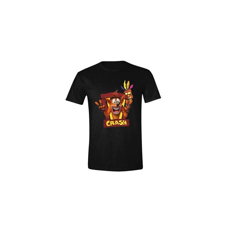 T-SHIRT CRASH BANDICOOT NERA (TAGLIA S)